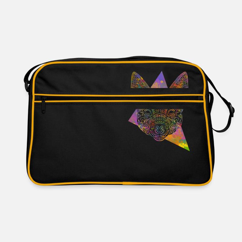 Kelpie Maori - Retro Tasche - Schwarz/Gold