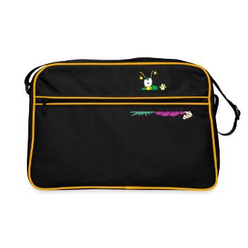 insek 119 - Retro Tasche - Schwarz/Gold - Vorne