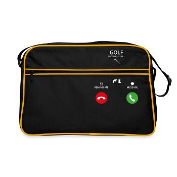 Appel sport golf appel mobile golfeur caddi - Sac Retro - noir/or - Devant