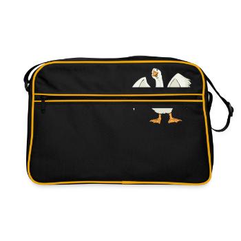 Goose comic - Retro Bag - black/gold - Front