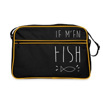Je m’en fish - Sac Retro - noir/or - Devant