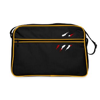Claw Claw Laender Peru png - Retro Bag - black/gold - Front
