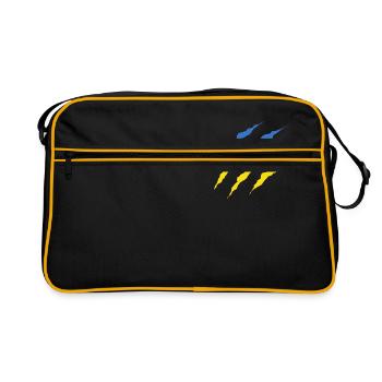 Claw Claw Countries Ukraine png - Retro Bag - black/gold - Front