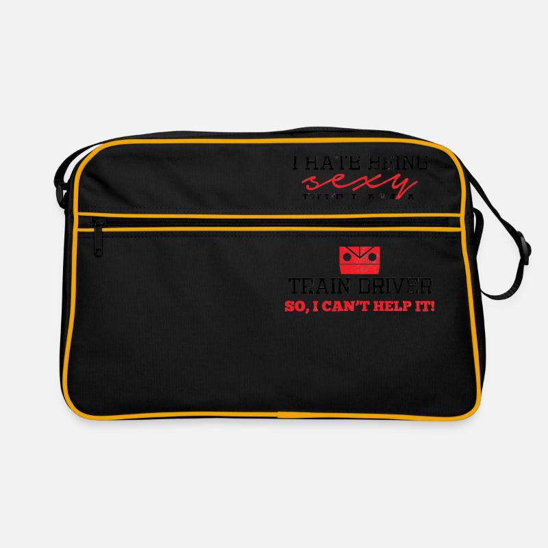Train driver, train conductor, railway, subway, ICE, train Retro Bag