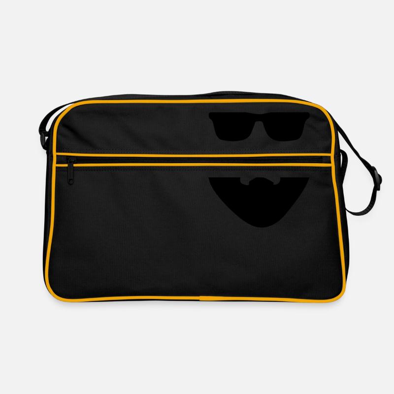 Beard with glasses Retro Bag