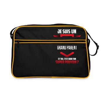 grand parent - Sac Retro - noir/or - Devant