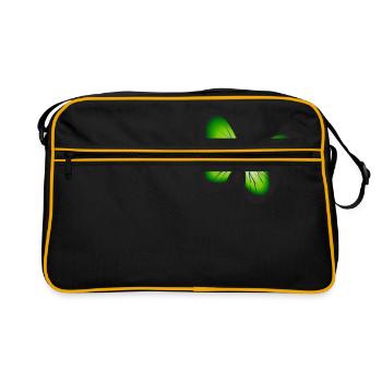 silhouette papillon papillon jardin Gardenin - Sac Retro - noir/or - Devant