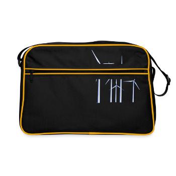 wind turbines - Retro Bag - black/gold - Front