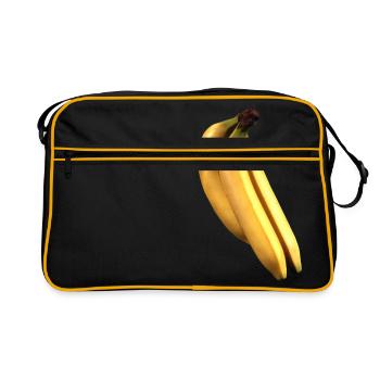légumes banane fruit banane légume fruits87 - Sac Retro - noir/or - Devant