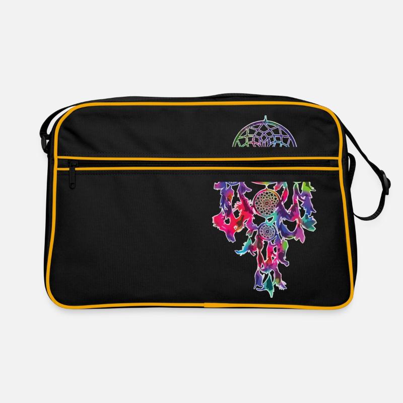 Traumfänger - Retro Tasche - Schwarz/Gold