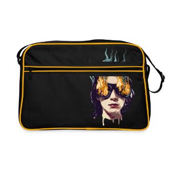 La fille en feu - Sac Retro - noir/or - Devant