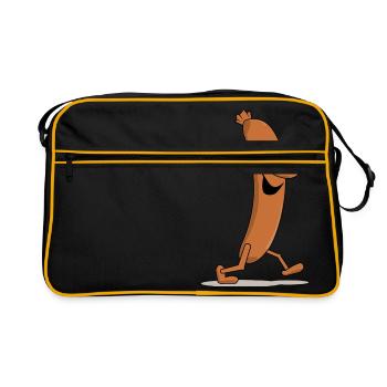 Hot-dog - Sac Retro - noir/or - Devant