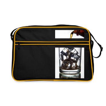 ColaEis - Retro Tasche - Schwarz/Gold - Vorne