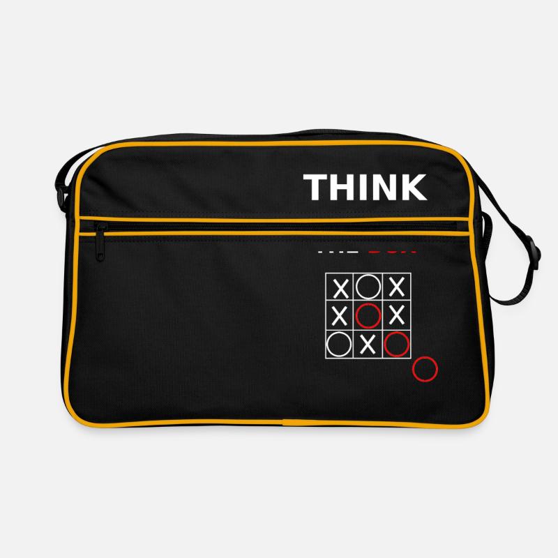 Think Outside the Box - Retro Tasche - Schwarz/Gold