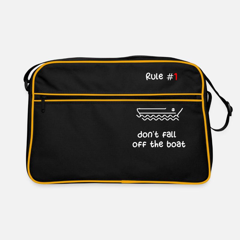 BATEAU DE CROISIÈRE - NAVIRE DE CROISIÈRE BLANC ET ROUGE Sac Retro