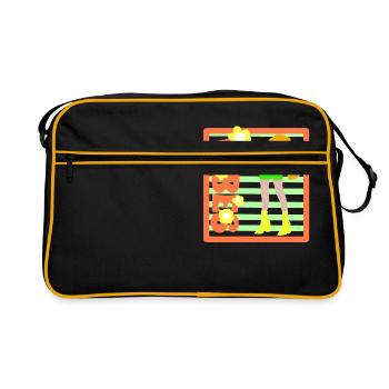 Bonnes ondes positives - Sac Retro - noir/or - Devant