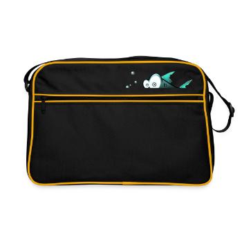 poisson - Sac Retro - noir/or - Devant