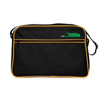 Kroko 25 - Retro Bag - black/gold - Front