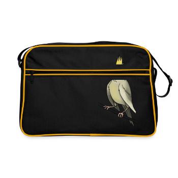 Cockatiel bird cage canary birds - Retro Bag - black/gold - Front