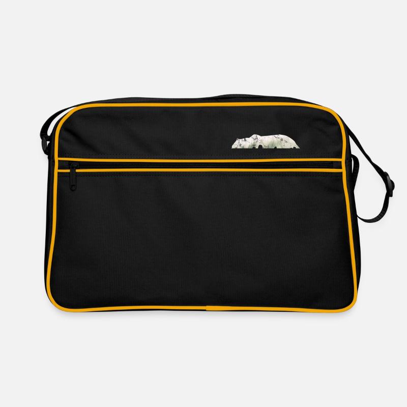 Mama Bär - Retro Tasche - Schwarz/Gold