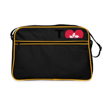 I Love Hong Kong - Retro Bag - black/gold - Front