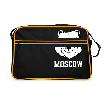 Moskau - Retro Tasche - Schwarz/Gold - Vorne