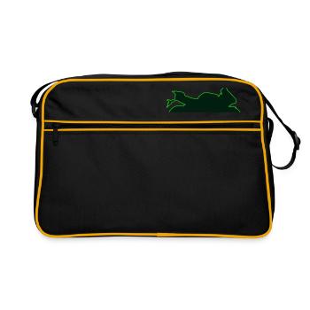 R1cardiogramma01 - Retro Bag - black/gold - Front