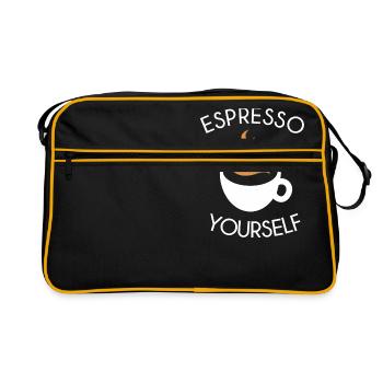 espresso vous-même - Sac Retro - noir/or - Devant