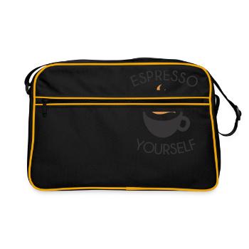 espresso vous-même - Sac Retro - noir/or - Devant