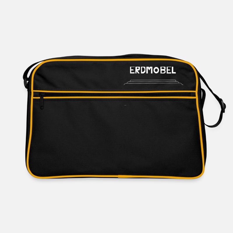 Erdmöbel - Retro Tasche - Schwarz/Gold