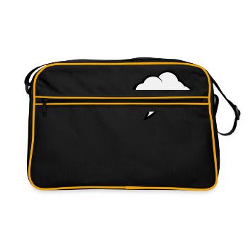Bulle d'expression de bande dessinée - Sac Retro - noir/or - Devant