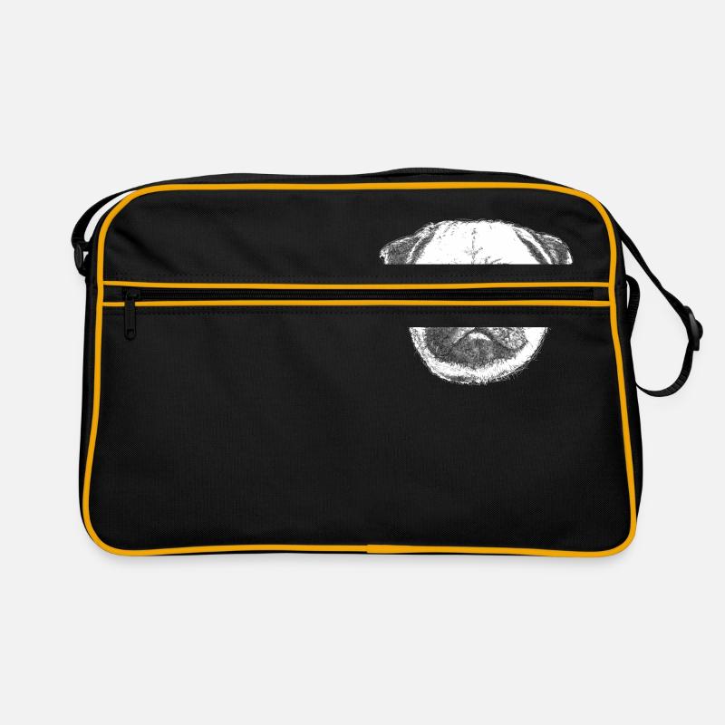 PUG | MOPS - GEZEICHNET Retro Tasche