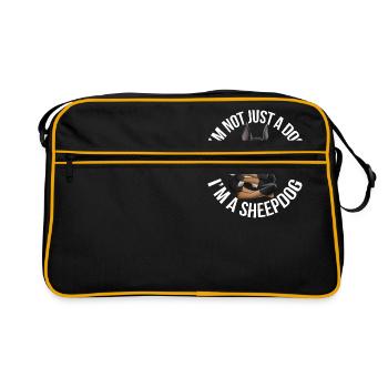 Kelpie Sheep Black Fire - Retro Bag - black/gold - Front