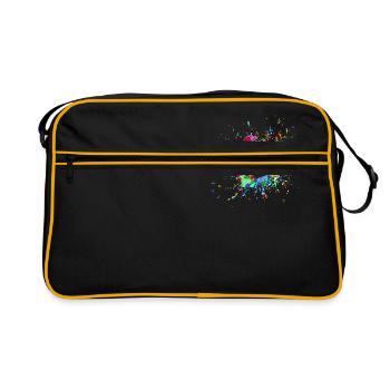 My heart explodes for you - Retro Bag - black/gold - Front