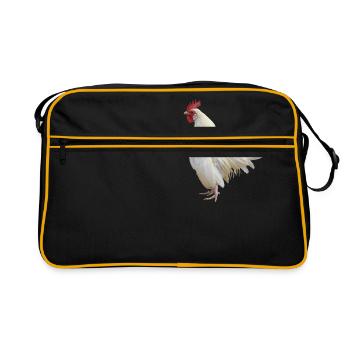 coq de poulet de poulet coq - Sac Retro - noir/or - Devant