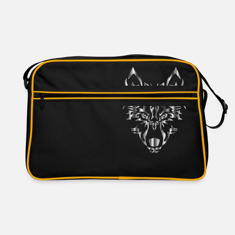 wolf wolfes wolves tribal81 Retro Tasche