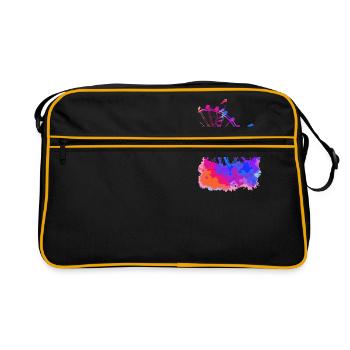 Ferris wheel - Retro Bag - black/gold - Front