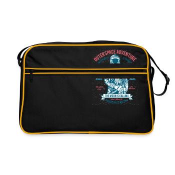 Outerspace Adventure 69 - Retro Bag - black/gold - Front