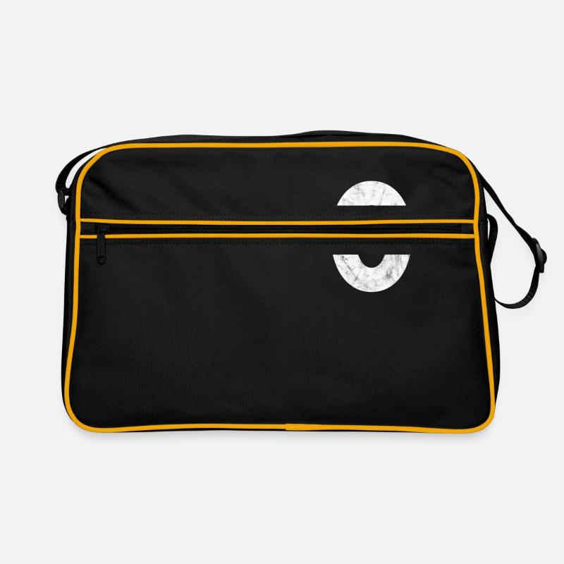Zahl 0, Nummer 0, 0, Zero, Number Zero, Null Retro Tasche