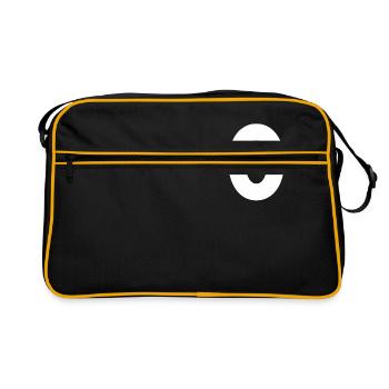Number 0, number 0, 0, zero, number zero, zero - Retro Bag - black/gold - Front