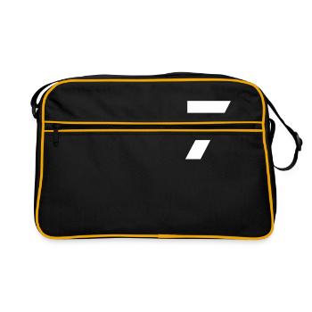 Number 7, number 7, 7, seven, number seven, seven, - Retro Bag - black/gold - Front