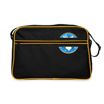 Luther. Rose. Réforme. 500. 1517-2017. thèses - Sac Retro - noir/or - Devant