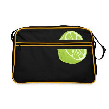 LIME sont les meilleurs - Sac Retro - noir/or - Devant