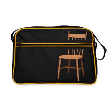 sofa couch chair table chair table lamp lamp lamp benc - Retro Bag - black/gold - Front