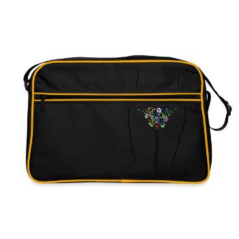 flower power - Retro Bag - black/gold - Front