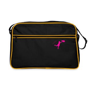 Mrs. Pink - Retro Bag - black/gold - Front