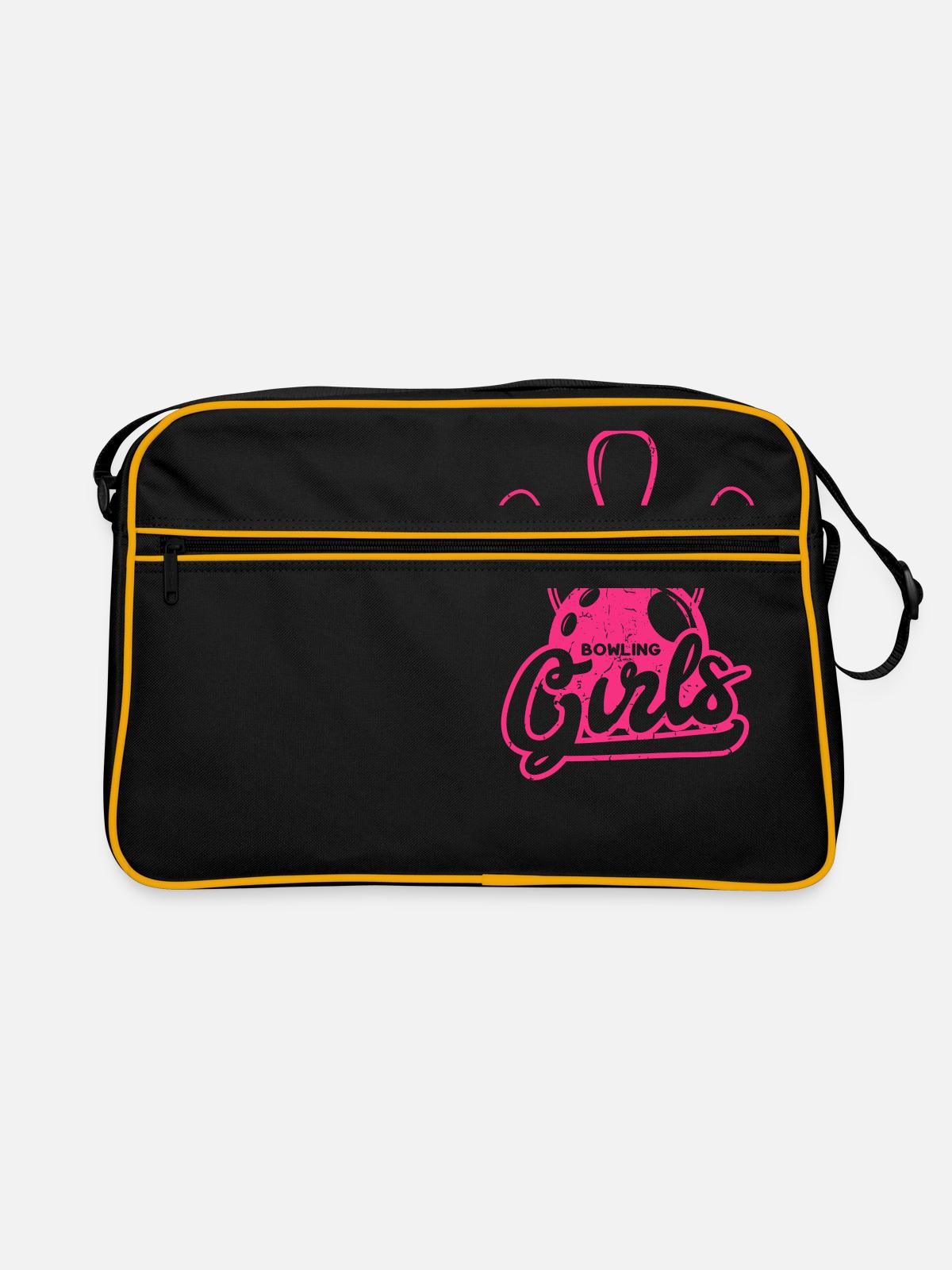 Bowling Girls - Retro Bag - black/gold - Front