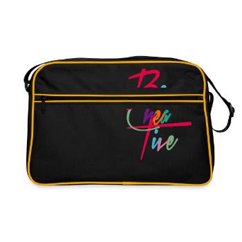 Typography - Retro Bag - black/gold - Front