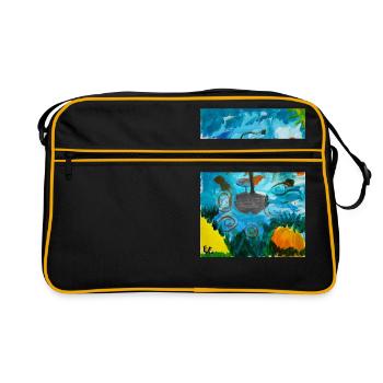 Les Surfeurs - Sac Retro - noir/or - Devant