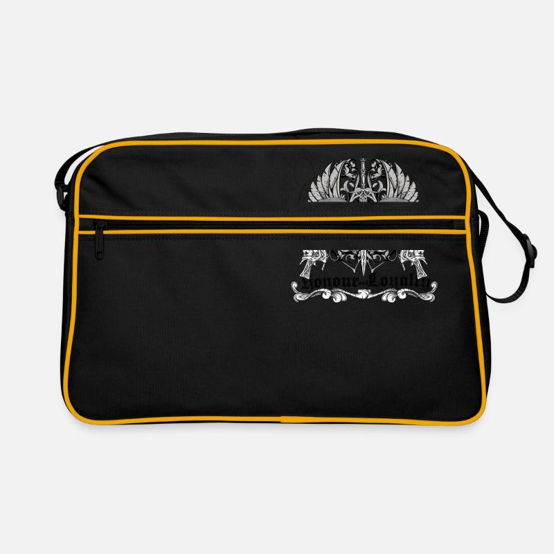 nonour and loyalty - Retro Tasche - Schwarz/Gold